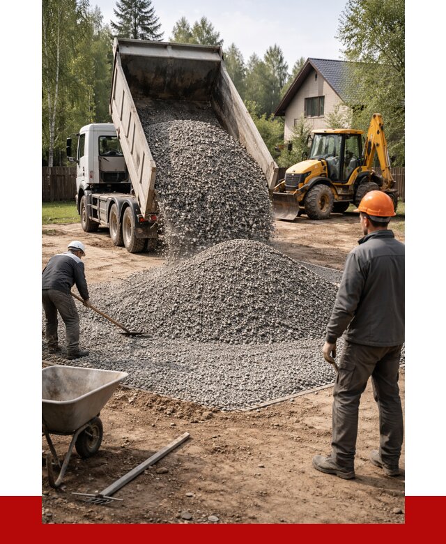 Отсыпка участка щебнем в Мурманске от 6683 р. ПРОНЕРУДМрм