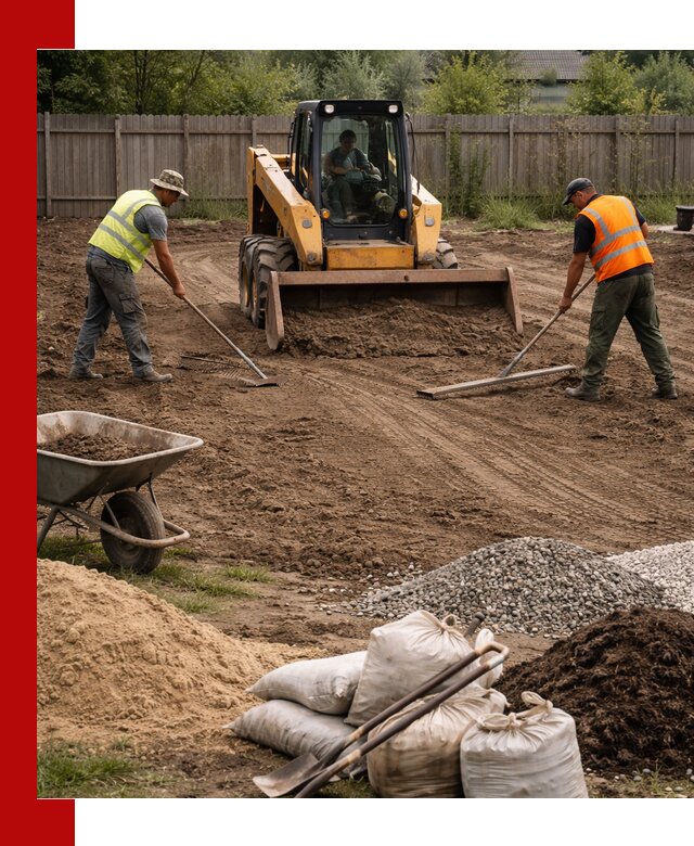 Выравнивание участка под строительство и благоустройство в Мурманске