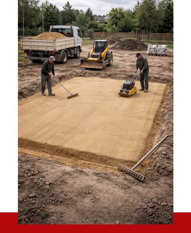 Устройство песчаной подушки в Мурманске от 4627 р. ПРОНЕРУДМрм